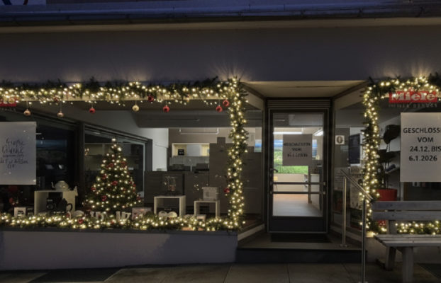 Unsere Öffnungszeiten über Weihnachten und Neujahr