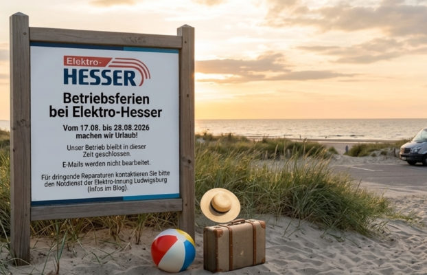 Betriebsferien vom 17.08. bis 28.08.2026