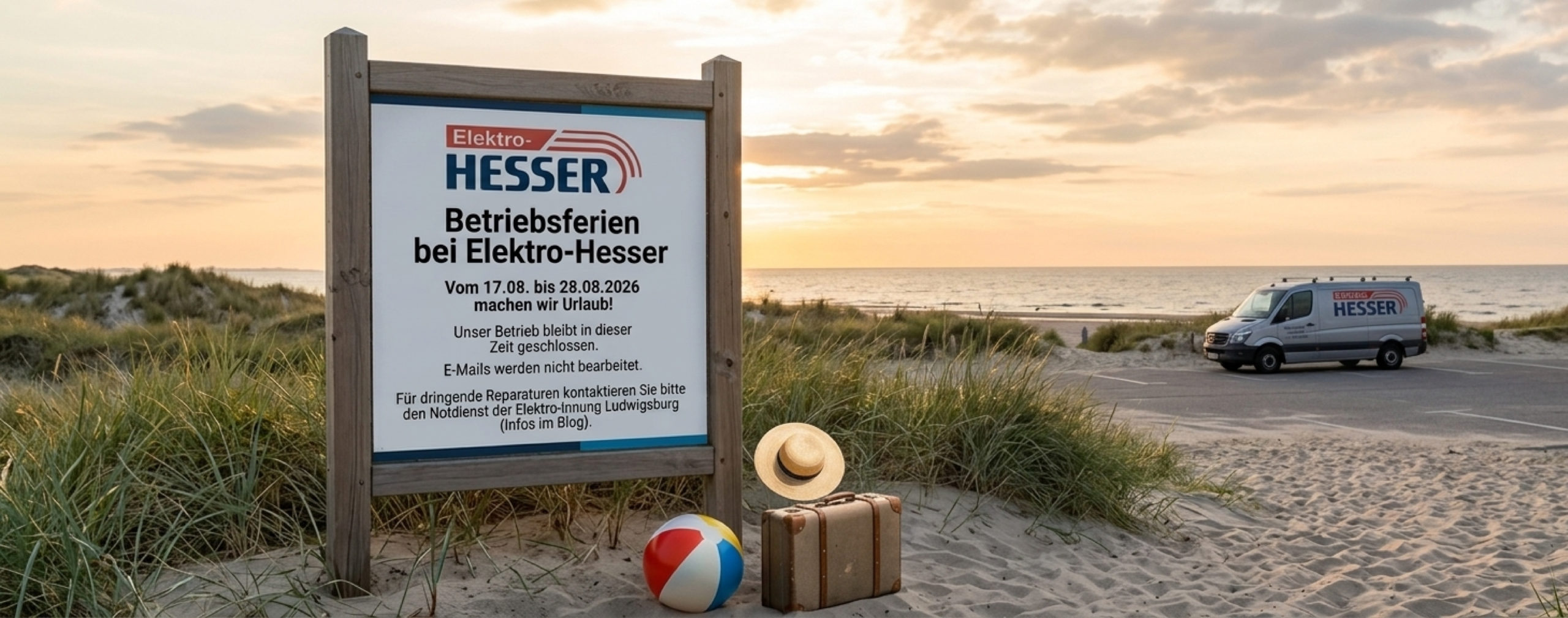 Betriebsferien vom 17.08. bis 28.08.2026